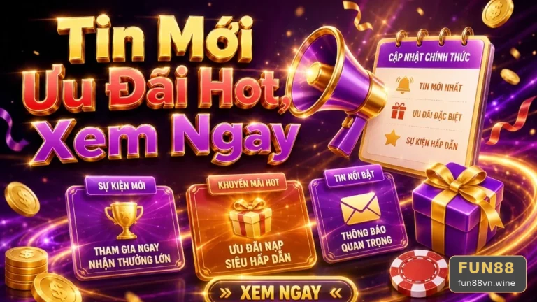 Khuyến Mãi FUN88 Tại fun88vn.wine: Đọc Chi Tiết Giao Diện Tin Mới Và Ưu Đãi – Quy Trình Chọn Lọc Nhận Diện Thông Báo Giả Mạo Cùng Kênh Hỗ Trợ Chính Thức