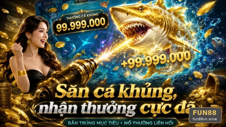 Hiệu ứng nổ hũ trên màn hình bắn cá FUN88 hoạt động ra sao?