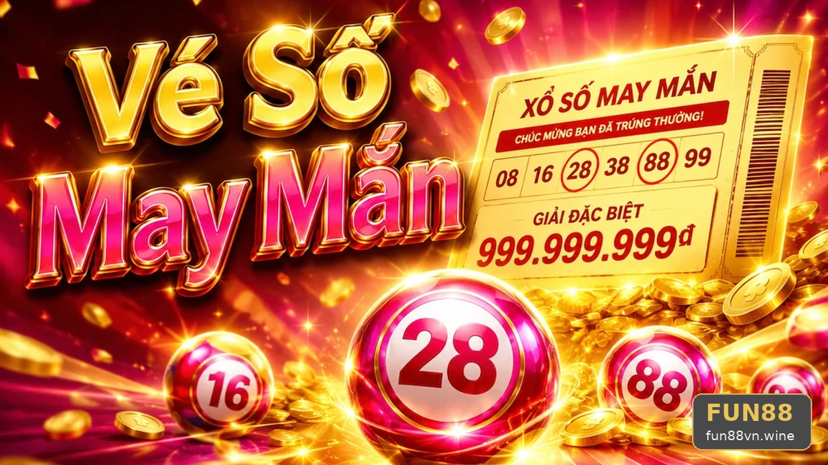 Khung viền vàng trên vé số FUN88: Dò kết quả xổ số qua từng lớp giao diện