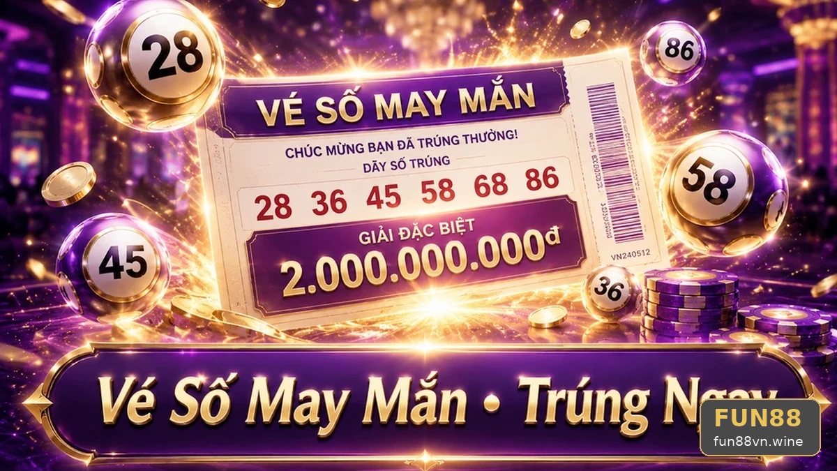 Dấu Chấm Đỏ Trên Vé Số FUN88: Cơ Chế Đồng Bộ Kết Quả Xổ Số